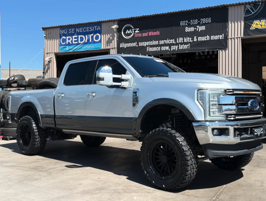Ford F-250 Super Duty — Lift Kit + Mud-Terrains, built at MTZ Tires and Wheels