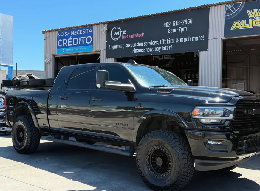 Ram 2500 Laramie — Leveling Kit + Fuel Wheels, built at MTZ Tires and Wheels